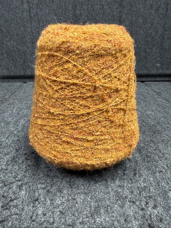 Italian mohair yarn Other - Italian Mohair Yarn Cone in Mustard Yellow - Craft & Knit Supply